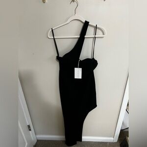 Black One-Shoulder Dress